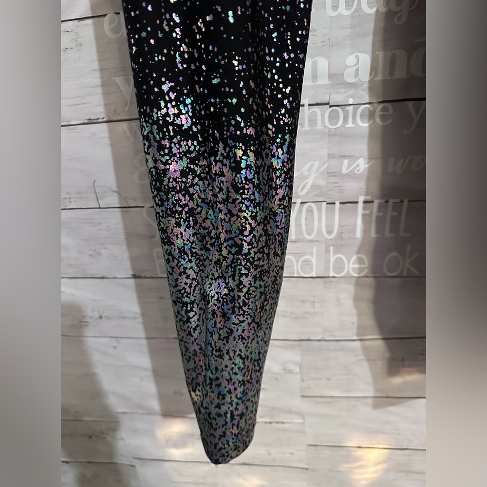 Beyond Yoga Alloy Ombre High Waisted Leggings in Black rainbow Speckle Size M - Picture 8 of 9